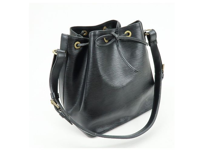 Borsa a tracolla Louis Vuitton Epi Petit Noe Noir Black M44102 - vista 4