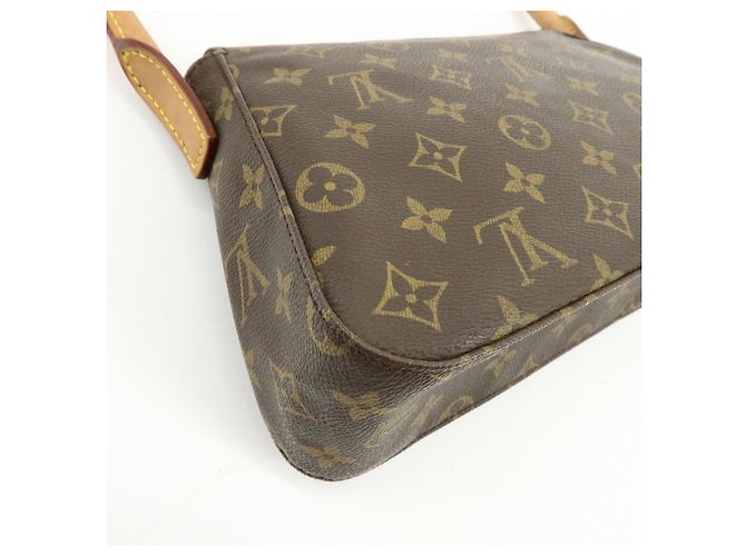 Borsa a tracolla Louis Vuitton Monogram Mini Looping Brown M51147 - vista 14