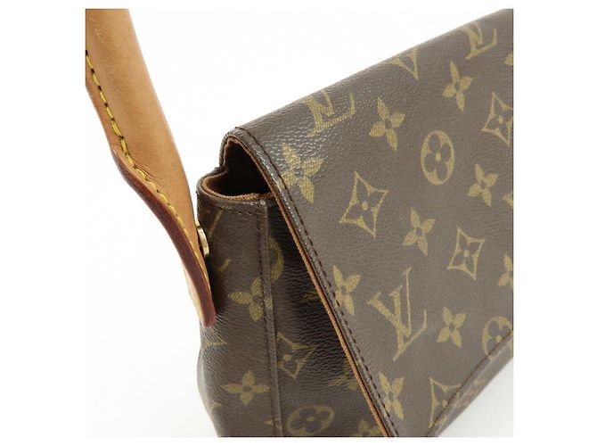 Borsa a tracolla Louis Vuitton Monogram Mini Looping Brown M51147 - vista 16