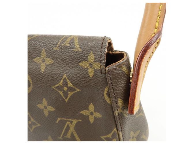 Borsa a tracolla Louis Vuitton Monogram Mini Looping Brown M51147 - vista 18