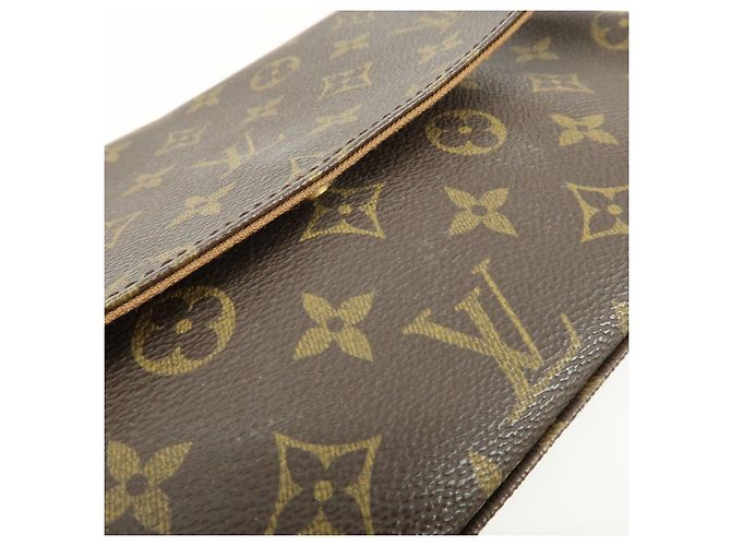 Borsa a tracolla Louis Vuitton Monogram Mini Looping Brown M51147 - vista 19