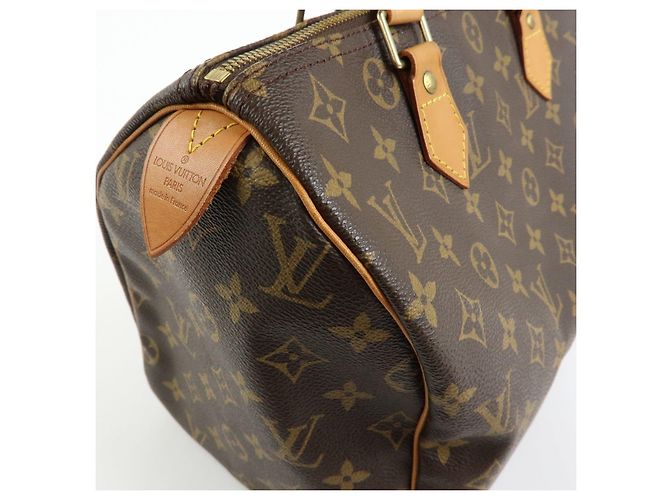 Louis Vuitton Monogram Speedy 30 Boston Bag Hand Bag Brown M41526 - vista 13