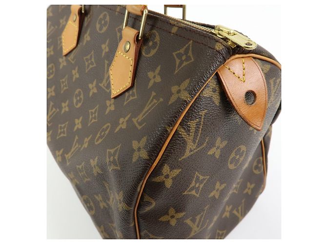 Louis Vuitton Monogram Speedy 30 Boston Bag Hand Bag Brown M41526 - vista 14