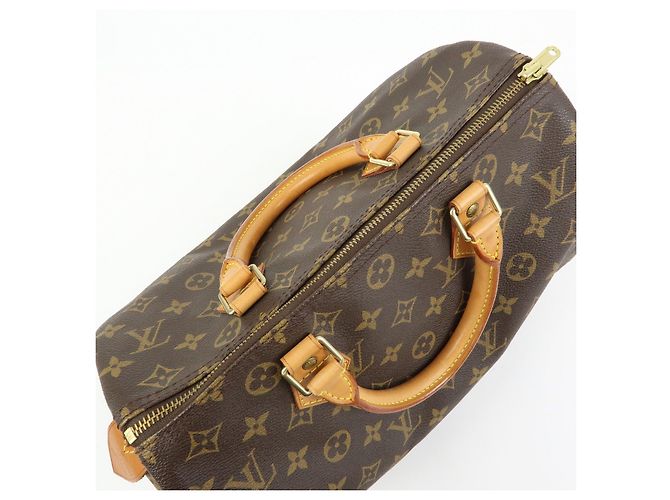 Louis Vuitton Monogram Speedy 30 Boston Bag Hand Bag Brown M41526 - vista 18