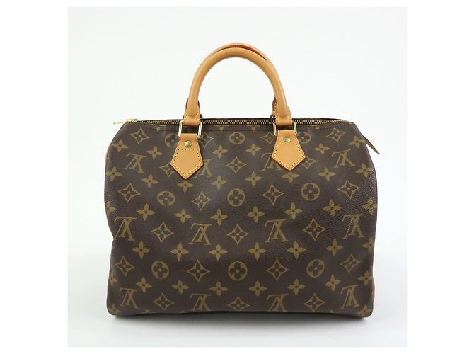 Louis Vuitton Monogram Speedy 30 Boston Bag Hand Bag Brown M41526 - vista 2