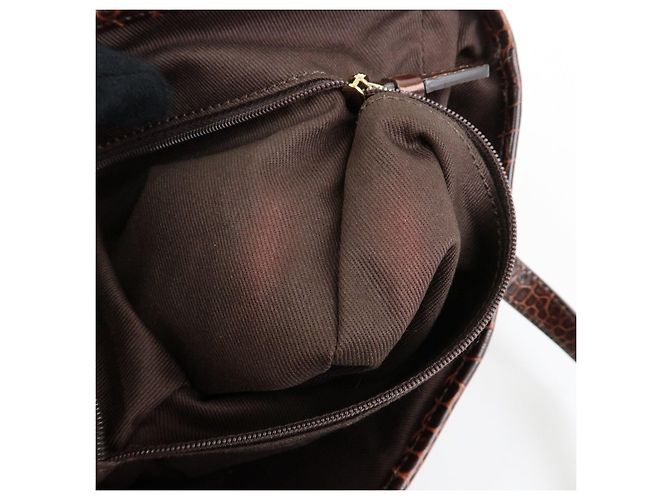 Céline Borsa Tote e Borsa a Mano CELINE Macadam in Tela e Pelle Goffrata Marrone - vista 22