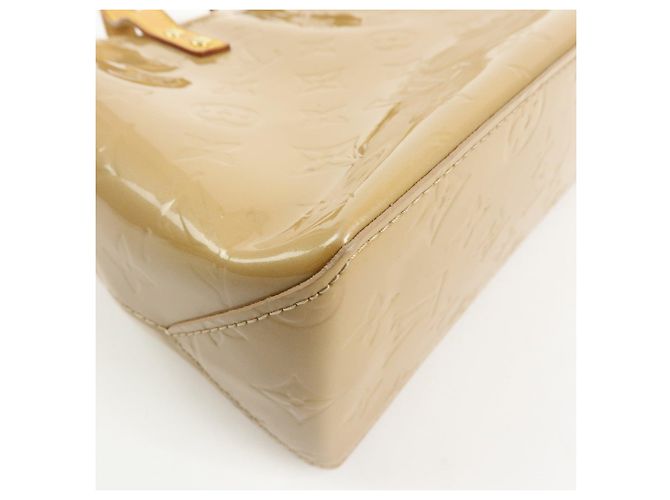 Borsa a mano Louis Vuitton Monogram Vernis Reade PM in pelle Noisette M91334 - vista 11