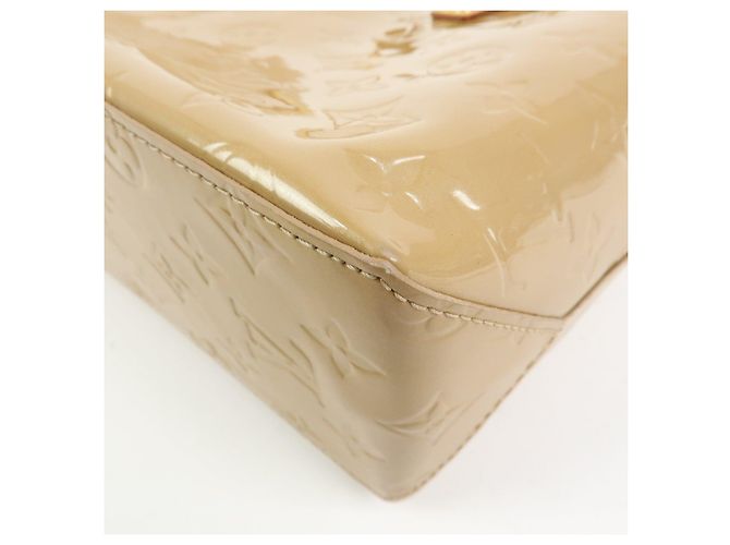 Borsa a mano Louis Vuitton Monogram Vernis Reade PM in pelle Noisette M91334 - vista 12