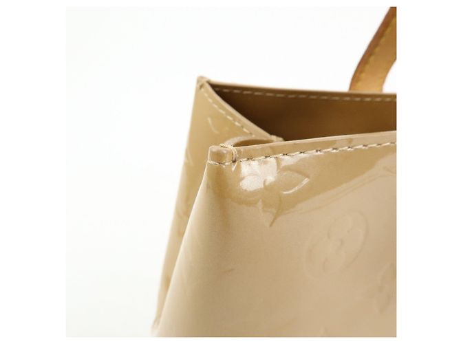 Borsa a mano Louis Vuitton Monogram Vernis Reade PM in pelle Noisette M91334 - vista 18