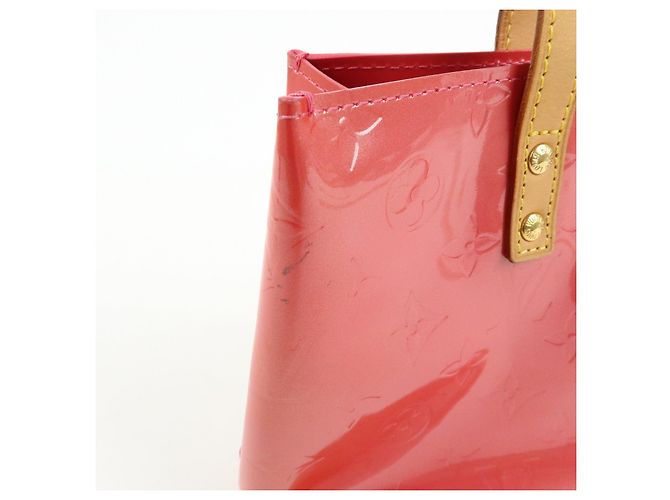 Borsa a mano Louis Vuitton Monogram Vernis Reade PM Framboise M9132F - vista 19