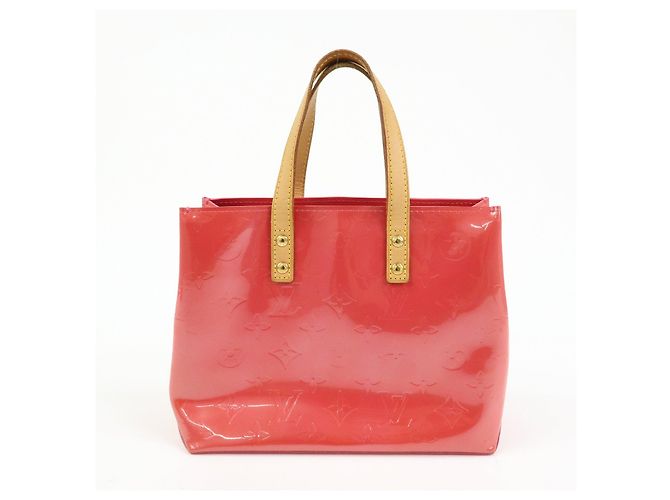Borsa a mano Louis Vuitton Monogram Vernis Reade PM Framboise M9132F - vista 2