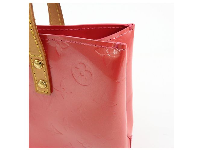 Borsa a mano Louis Vuitton Monogram Vernis Reade PM Framboise M9132F - vista 20
