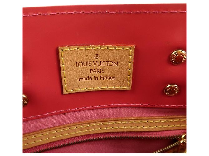 Borsa a mano Louis Vuitton Monogram Vernis Reade PM Framboise M9132F - vista 23