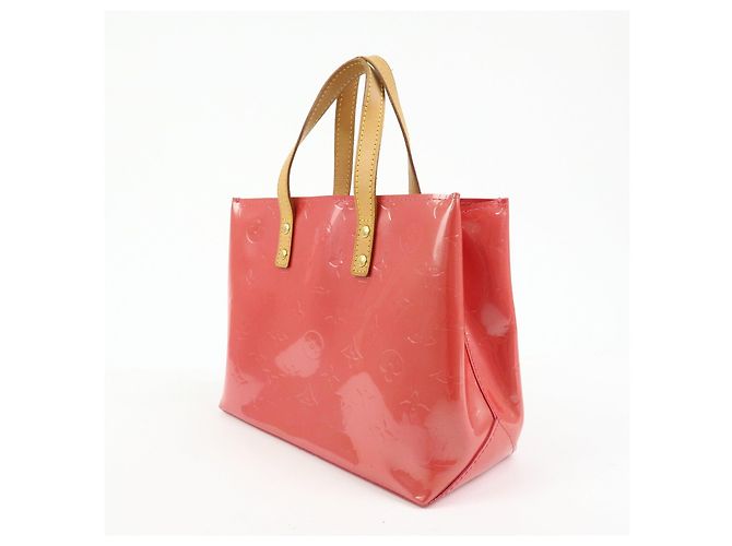 Borsa a mano Louis Vuitton Monogram Vernis Reade PM Framboise M9132F - vista 3