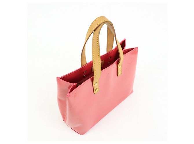 Borsa a mano Louis Vuitton Monogram Vernis Reade PM Framboise M9132F - vista 4