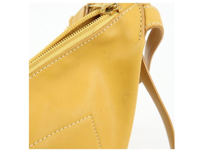 LOEWE Anton Leder-Rucksack Gelb - Ansicht 20