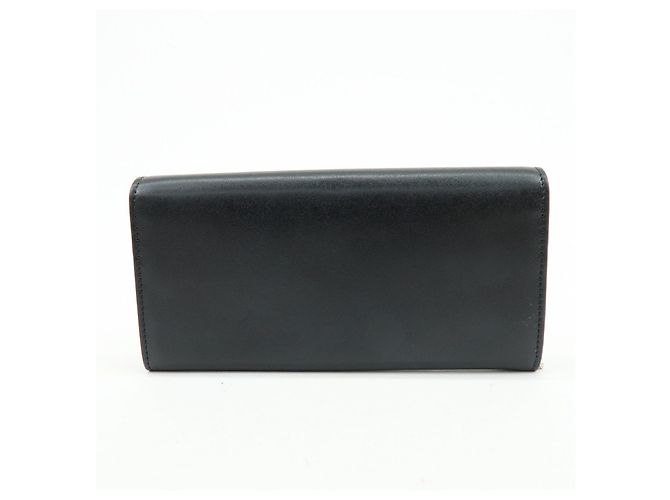 FENDI Leather Studs Chain Shoulder Wallet Long Wallet Black 8M0365 - view 2