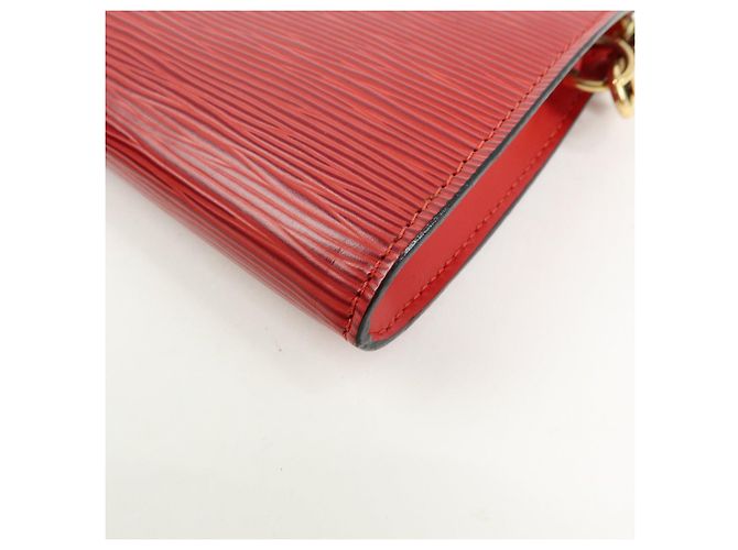 Louis Vuitton Epi Pochette Accessoires Hand Bag Castilian Red M52957 - vista 11
