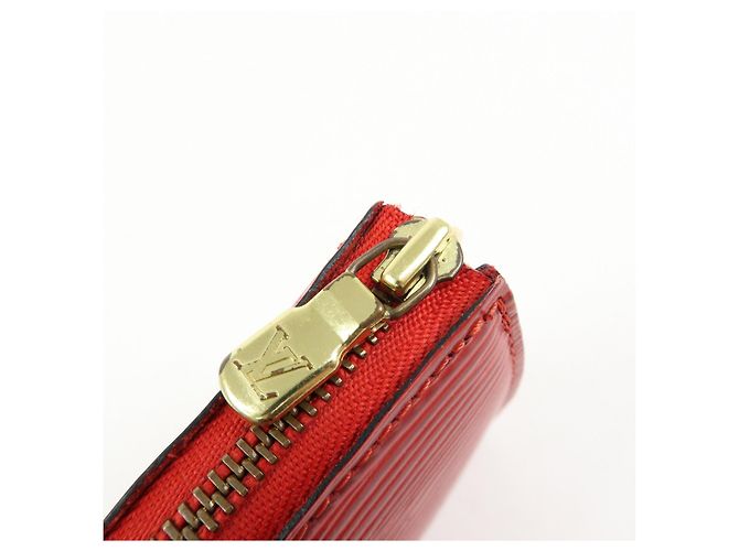 Louis Vuitton Epi Pochette Accessoires Hand Bag Castilian Red M52957 - vista 15