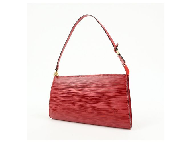 Louis Vuitton Epi Pochette Accessoires Hand Bag Castilian Red M52957 - vista 3
