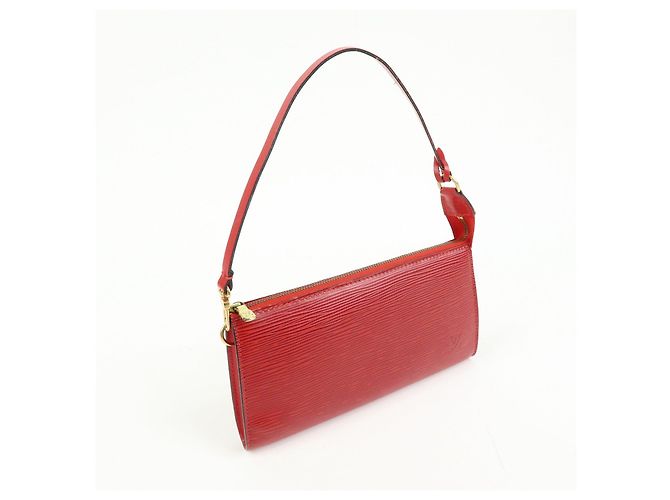 Louis Vuitton Epi Pochette Accessoires Hand Bag Castilian Red M52957 - vista 4