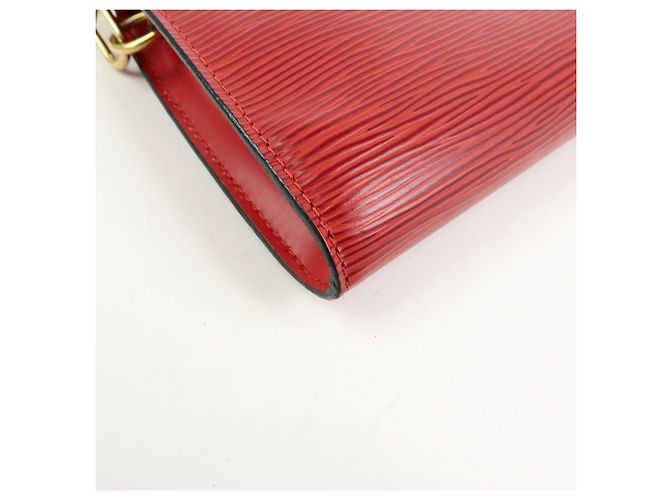 Louis Vuitton Epi Pochette Accessoires Hand Bag Castilian Red M52957 - vista 8