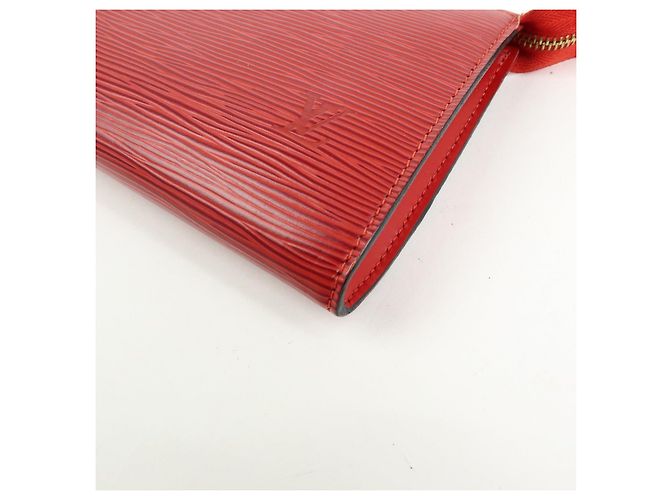 Louis Vuitton Epi Pochette Accessoires Hand Bag Castilian Red M52957 - vista 9