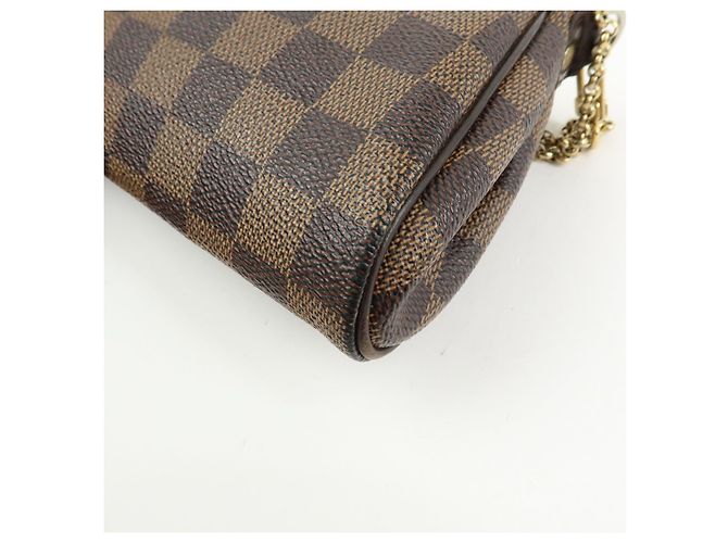 Louis Vuitton Damier Ebene Eva 2Way Hand Bag Chain Shoulder Bag N55213 - vista 12