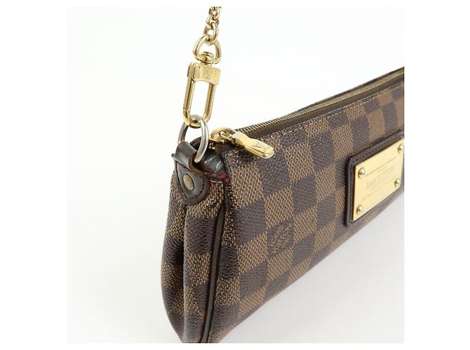 Louis Vuitton Damier Ebene Eva 2Way Hand Bag Chain Shoulder Bag N55213 - vista 14
