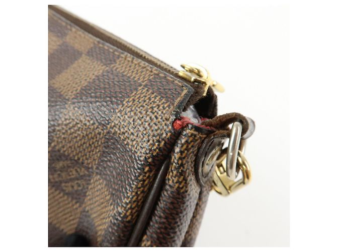 Louis Vuitton Damier Ebene Eva 2Way Hand Bag Chain Shoulder Bag N55213 - vista 19
