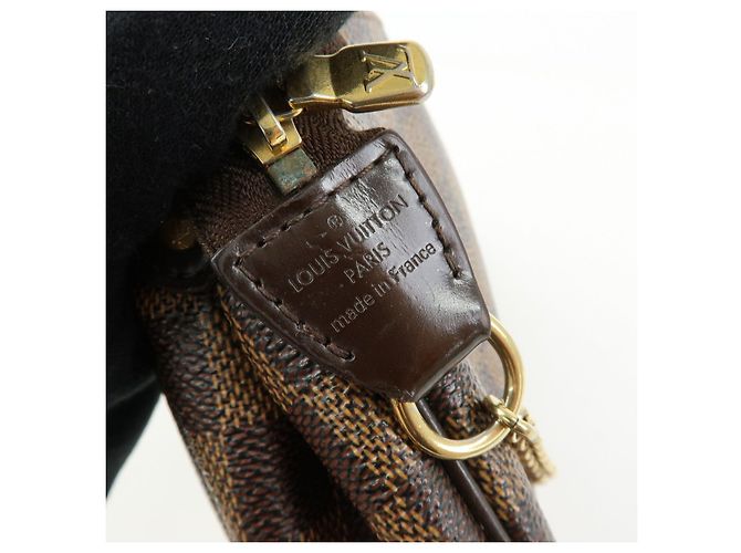 Louis Vuitton Damier Ebene Eva 2Way Hand Bag Chain Shoulder Bag N55213 - vista 23