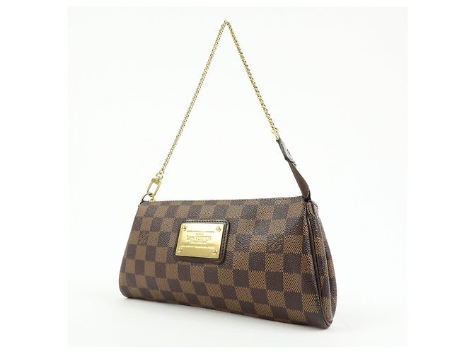 Louis Vuitton Damier Ebene Eva 2Way Hand Bag Chain Shoulder Bag N55213 - vista 3