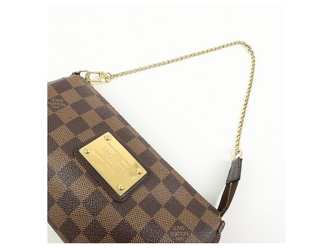 Louis Vuitton Damier Ebene Eva 2Way Hand Bag Chain Shoulder Bag N55213 - vista 6