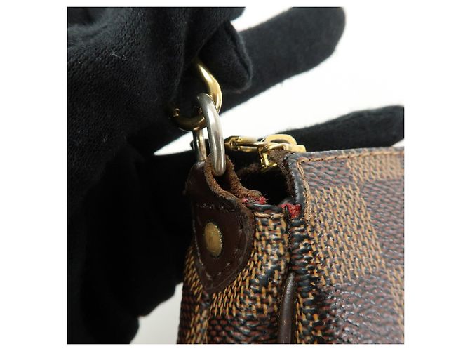 Louis Vuitton Damier Ebene Eva 2Way Hand Bag Chain Shoulder Bag N55213 - vista 8