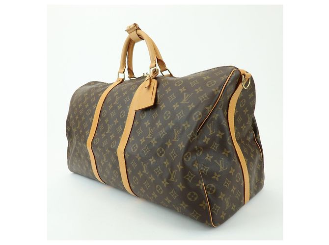 Borsa Louis Vuitton Monogram Keep All Bandouliere 60 Brown M41412 - vista 3