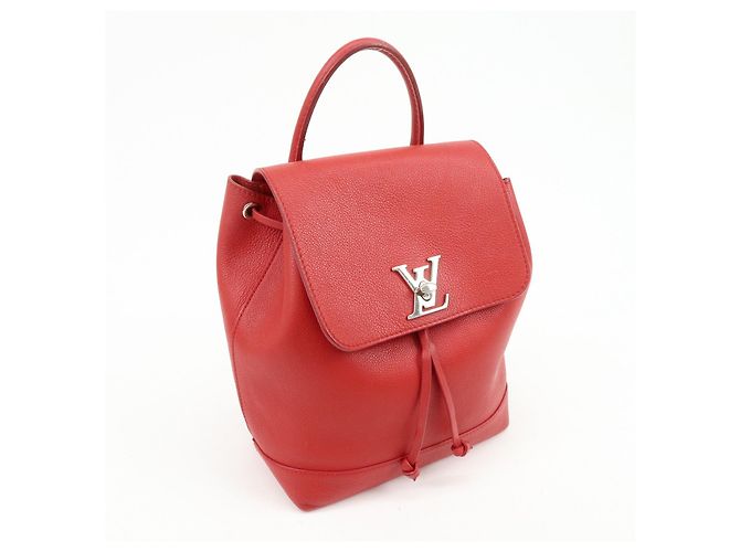 Zaino Louis Vuitton Lockme in pelle Taurillon Ruby M41818 - vista 4