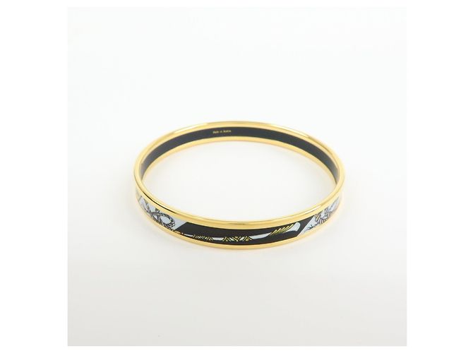 Hermès HERMES Email PM Bracelet Bangle Black Gold - Ansicht 2