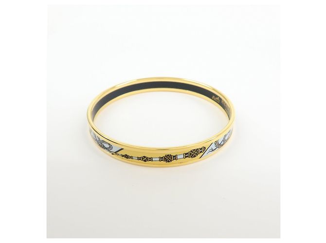 Hermès HERMES Email PM Bracelet Bangle Black Gold - Ansicht 3