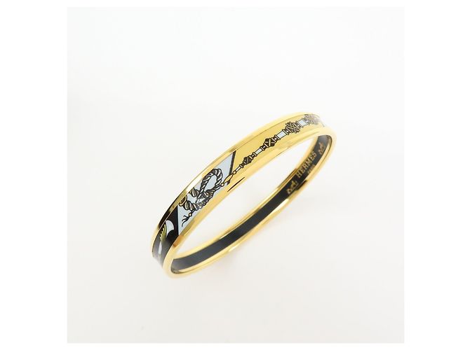 Hermès HERMES Email PM Bracelet Bangle Black Gold - Ansicht 6