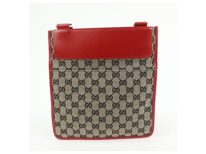 Borsa a tracolla GUCCI GG Canvas Leather Rossa 019・0348・200047 - vista 2