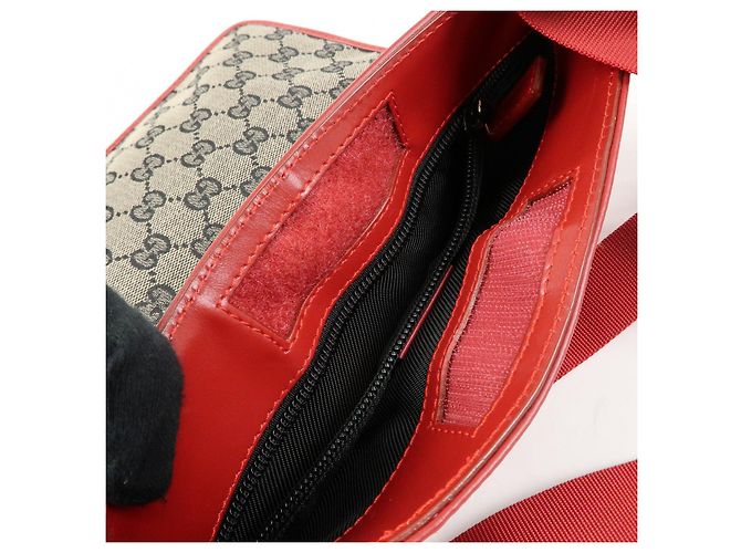 Borsa a tracolla GUCCI GG Canvas Leather Rossa 019・0348・200047 - vista 21