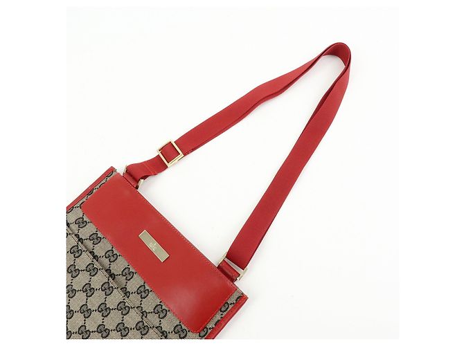 Borsa a tracolla GUCCI GG Canvas Leather Rossa 019・0348・200047 - vista 6