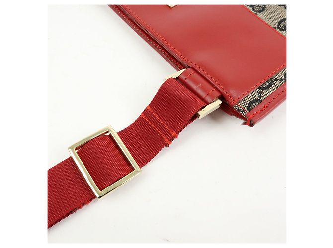 Borsa a tracolla GUCCI GG Canvas Leather Rossa 019・0348・200047 - vista 9