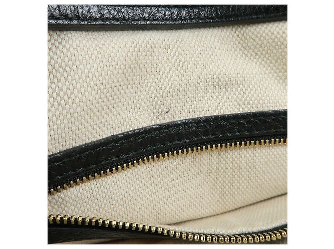 Borsa a mano 2Way GUCCI Interlocking G SOHO in pelle Nero 369176 - vista 22