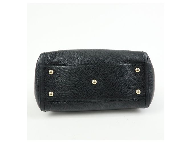 Borsa a mano 2Way GUCCI Interlocking G SOHO in pelle Nero 369176 - vista 5