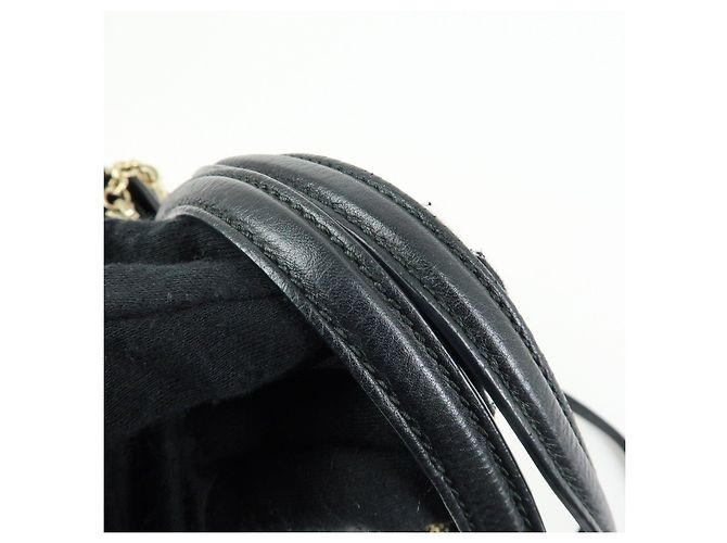 Borsa a mano 2Way GUCCI Interlocking G SOHO in pelle Nero 369176 - vista 9