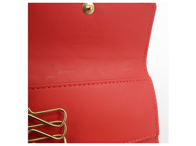Louis Vuitton Monogram Vernis Multicles 4 Key Holder Rouge M91211 - vista 16