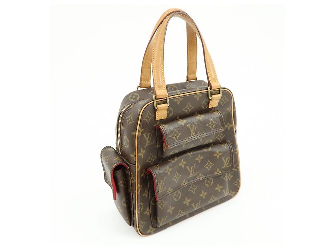 Cité Louis Vuitton Monogram Excentri Cite Canvas Hand Bag Brown M51161 - vista 4