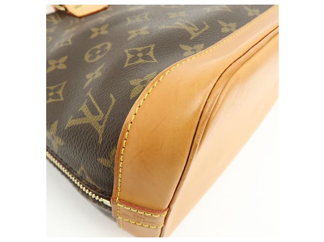 Louis Vuitton Monogram Alma Canvas Leather Hand Bag Brown M51130 - vista 12