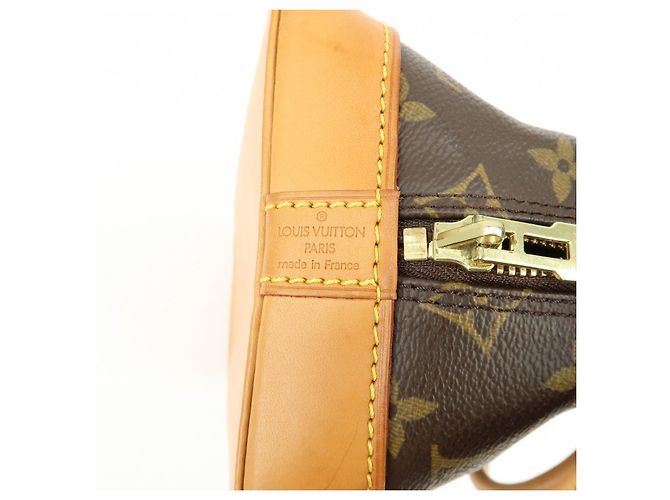 Louis Vuitton Monogram Alma Canvas Leather Hand Bag Brown M51130 - vista 23